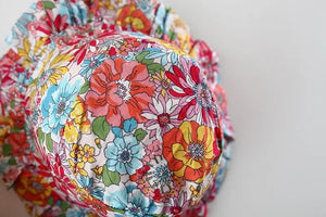 Yellow floral summer hat