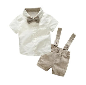 Brown occasional boys set