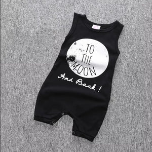 Black to the moon romper